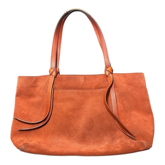 FOSSIL Rayna Brown Suede Leather Tote Bag - Picture 2 of 12